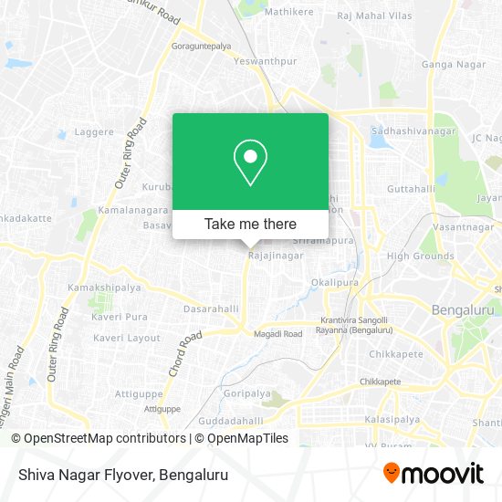 Shiva Nagar Flyover map