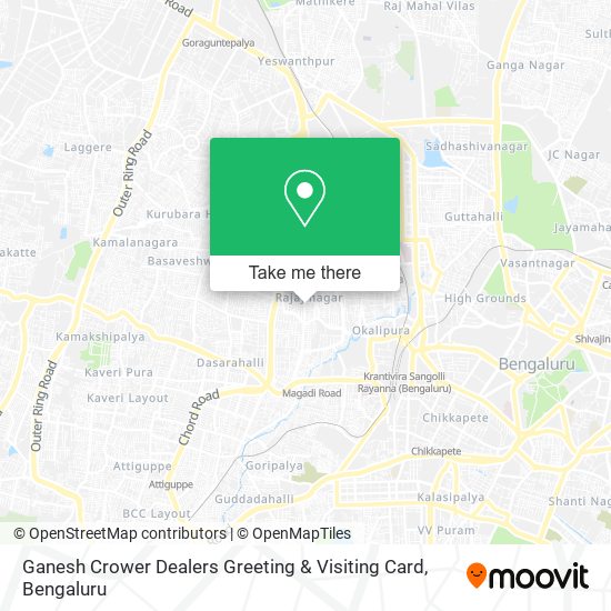 Ganesh Crower Dealers Greeting & Visiting Card map