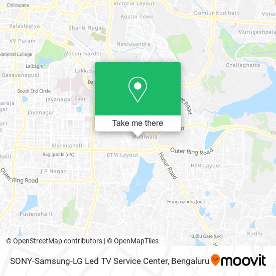SONY-Samsung-LG Led TV Service Center map