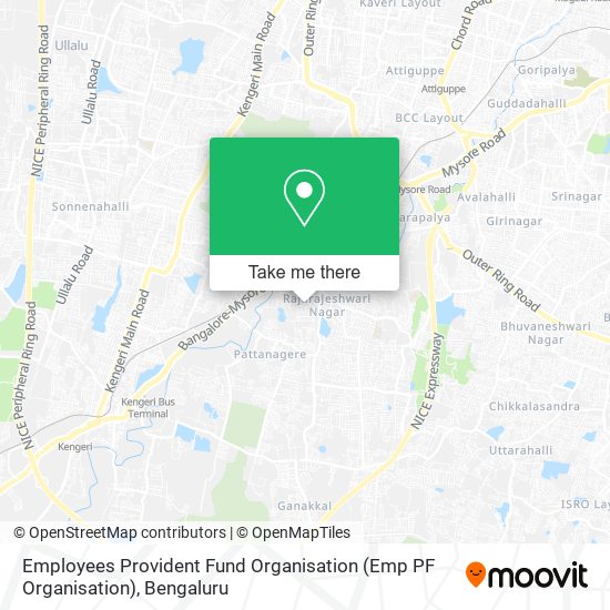 Employees Provident Fund Organisation (Emp PF Organisation) map