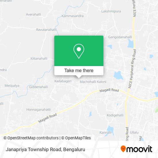 Janapriya Township Road map