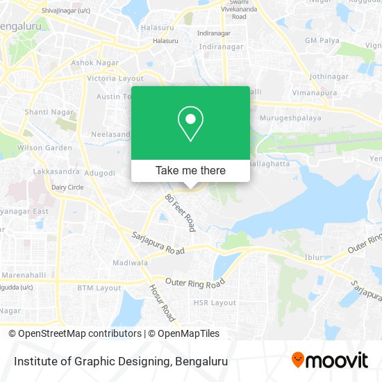 Institute of Graphic Designing map