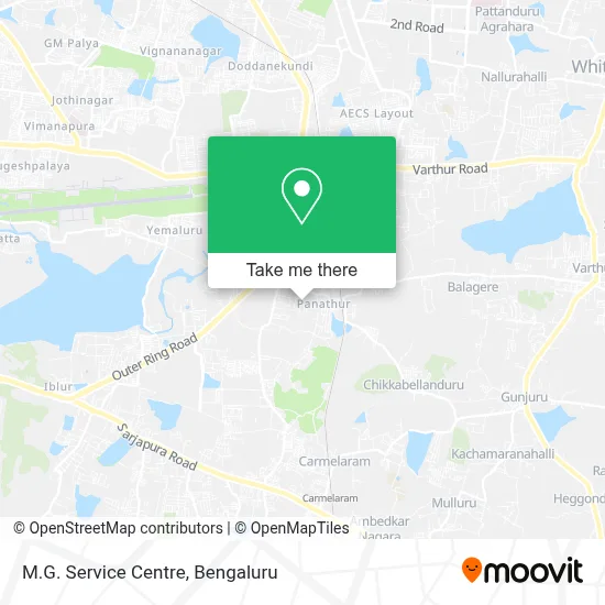 M.G.Service Centre map