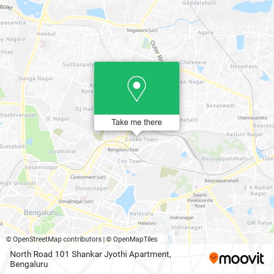 North Road 101 Shankar Jyothi Apartment map