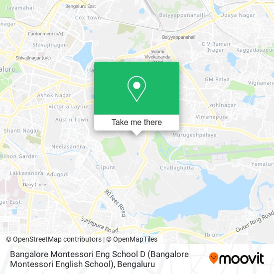 Bangalore Montessori Eng School D (Bangalore Montessori English School) map