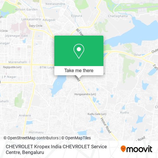 CHEVROLET Kropex India CHEVROLET Service Centre map