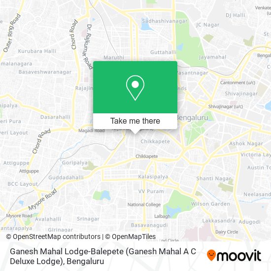 Ganesh Mahal Lodge-Balepete (Ganesh Mahal A C Deluxe Lodge) map