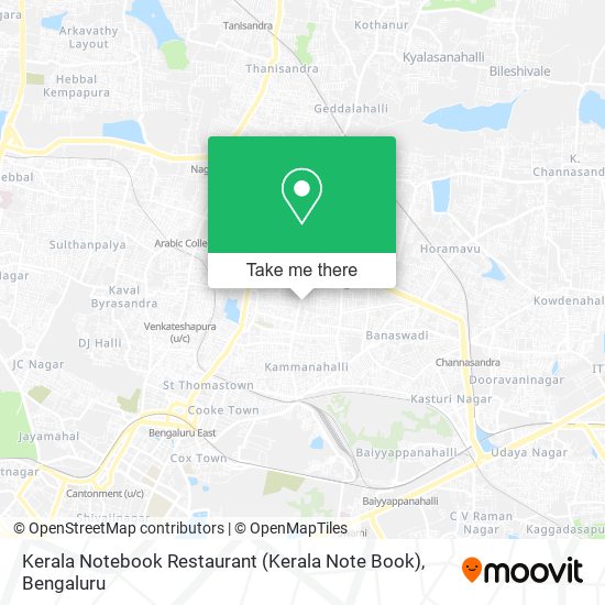 Kerala Notebook Restaurant (Kerala Note Book) map