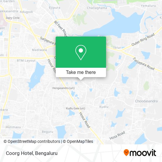 Coorg Hotel map
