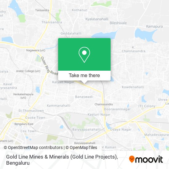 Gold Line Mines & Minerals (Gold Line Projects) map