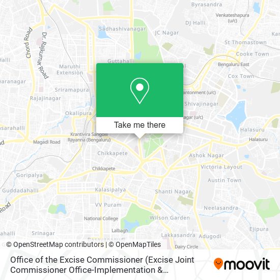 Office of the Excise Commissioner map