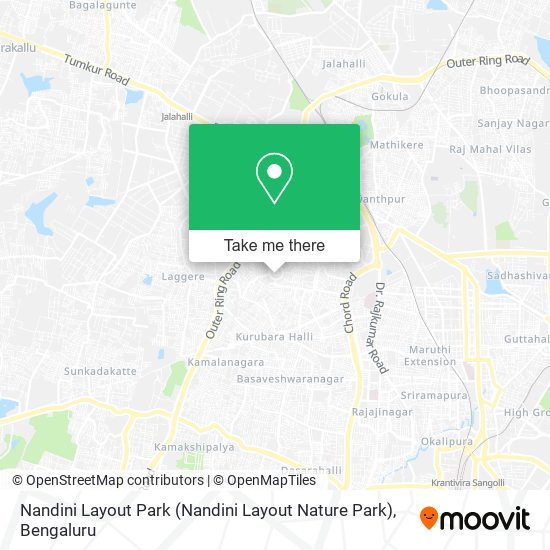 Nandini Layout Park map