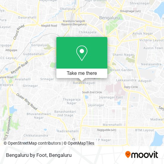 Bengaluru by Foot map