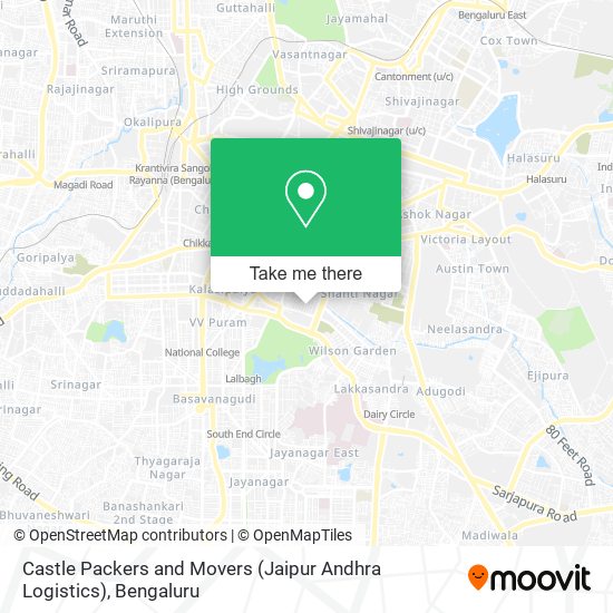 Castle Packers and Movers (Jaipur Andhra Logistics) map
