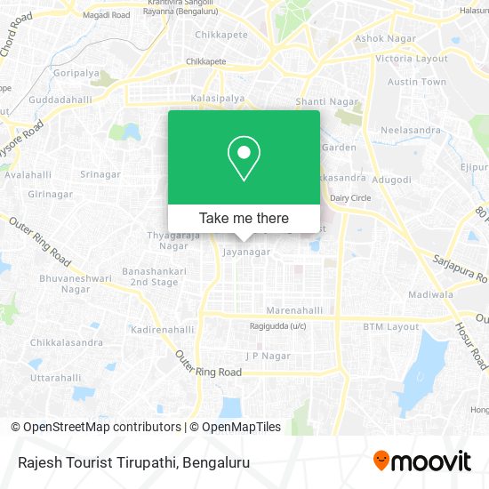 Rajesh Tourist Tirupathi map