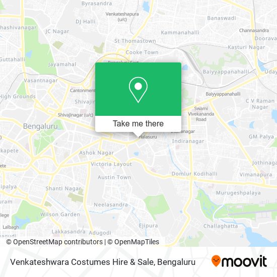 Venkateshwara Costumes Hire & Sale map