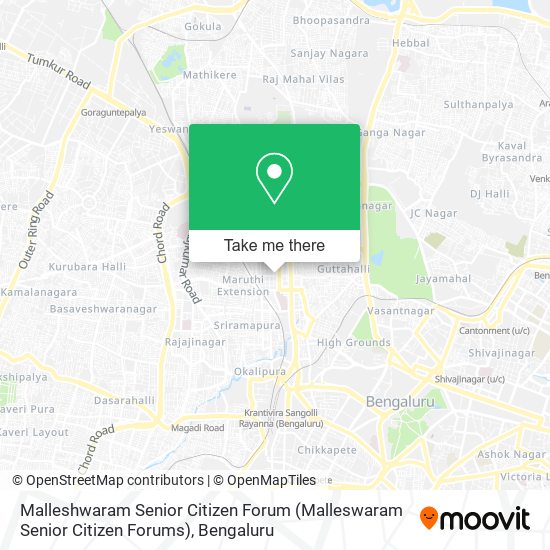 Malleshwaram Senior Citizen Forum (Malleswaram Senior Citizen Forums) map