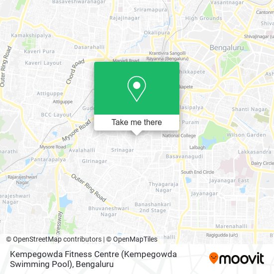 Kempegowda Fitness Centre (Kempegowda Swimming Pool) map
