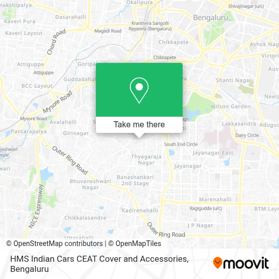 HMS Indian Cars CEAT Cover and Accessories map