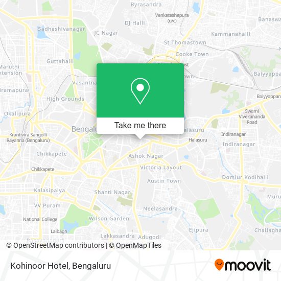 Kohinoor Hotel map