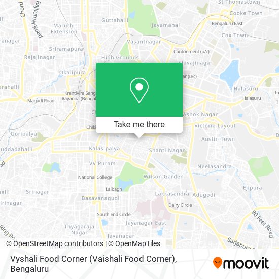 Vyshali Food Corner (Vaishali Food Corner) map