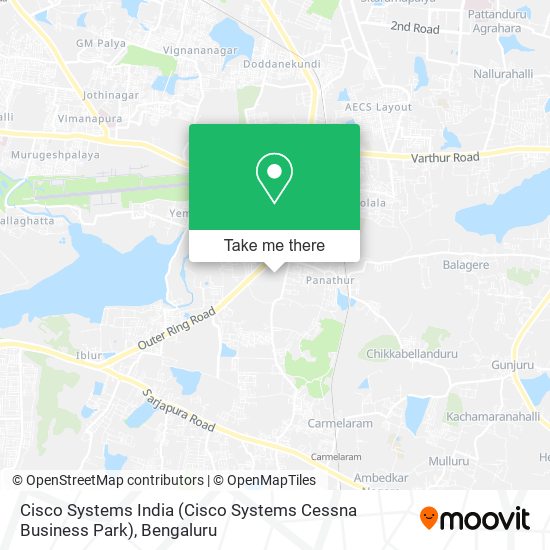 Cisco Systems India (Cisco Systems Cessna Business Park) map
