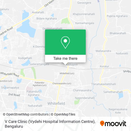 V Care Clinic (Vydehi Hospital Information Centre) map