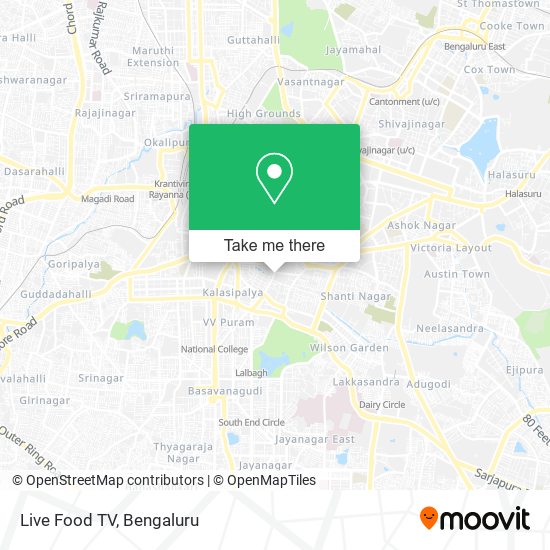 Live Food TV map
