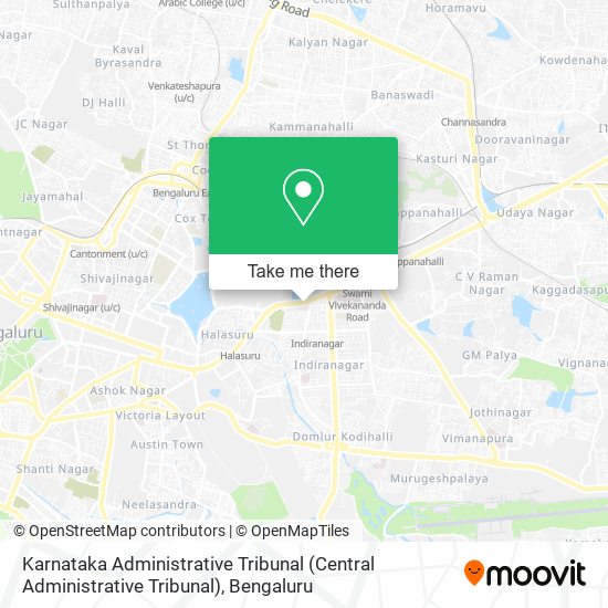 Karnataka Administrative Tribunal (Central Administrative Tribunal) map