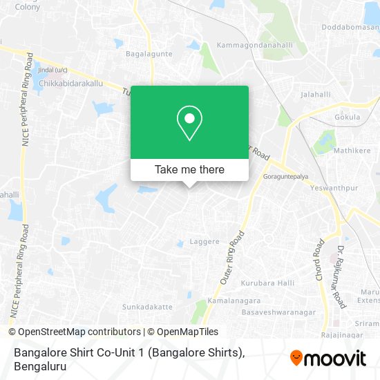 Bangalore Shirt Co-Unit 1 (Bangalore Shirts) map