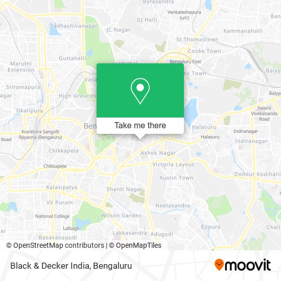 Black & Decker India map