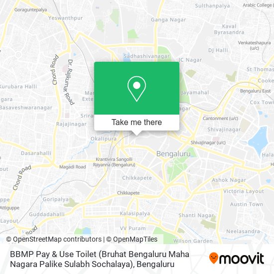 BBMP Pay & Use Toilet (Bruhat Bengaluru Maha Nagara Palike Sulabh Sochalaya) map