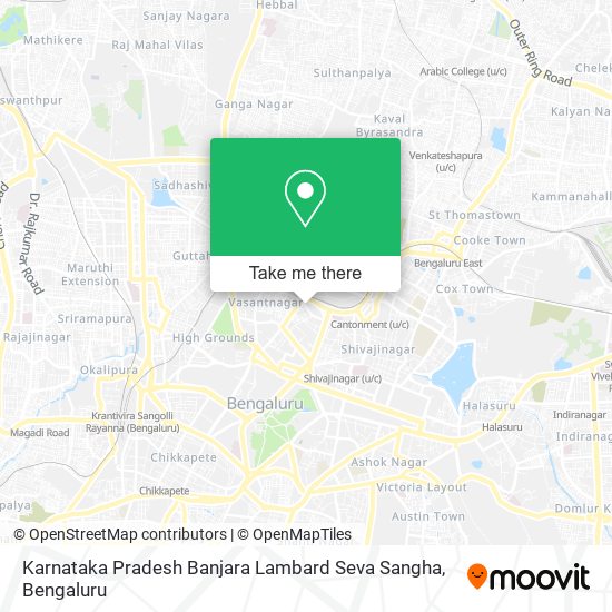 Karnataka Pradesh Banjara Lambard Seva Sangha map