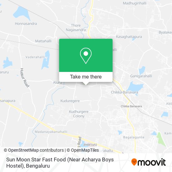 Sun Moon Star Fast Food (Near Acharya Boys Hostel) map