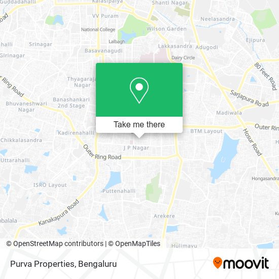 Purva Properties map