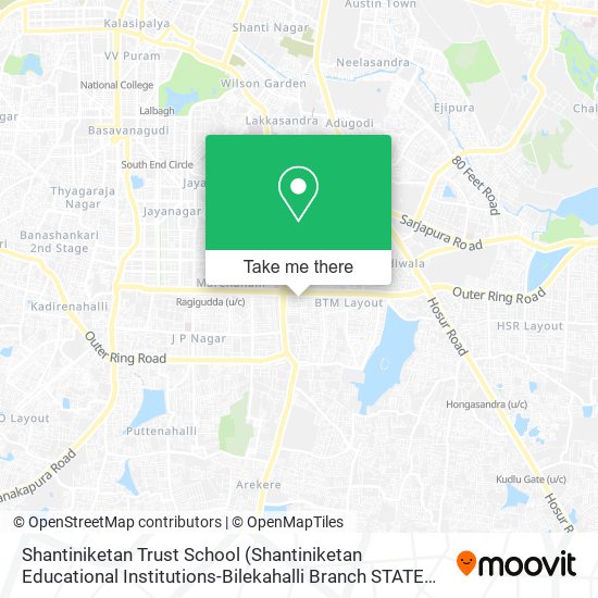 Shantiniketan Trust School map