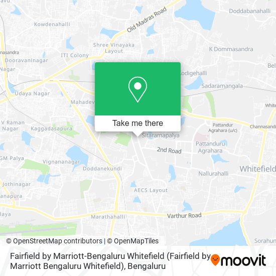 Fairfield by Marriott-Bengaluru Whitefield map