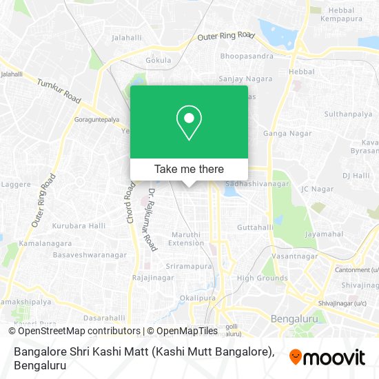 Bangalore Shri Kashi Matt (Kashi Mutt Bangalore) map