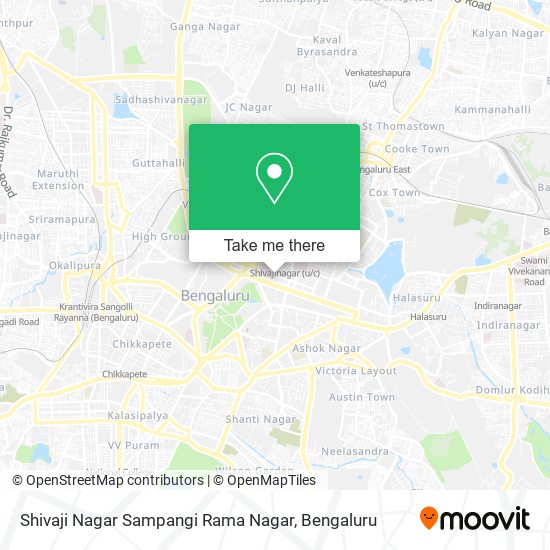 Shivaji Nagar Sampangi Rama Nagar map