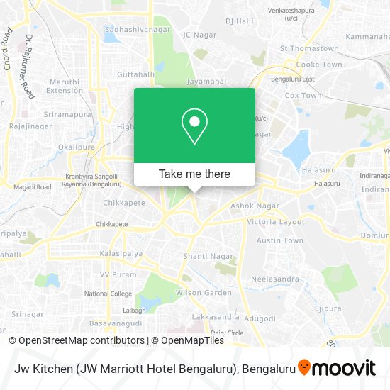 Jw Kitchen (JW Marriott Hotel Bengaluru) map