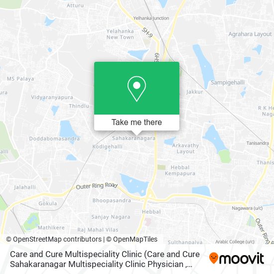 Care and Cure Multispeciality Clinic map