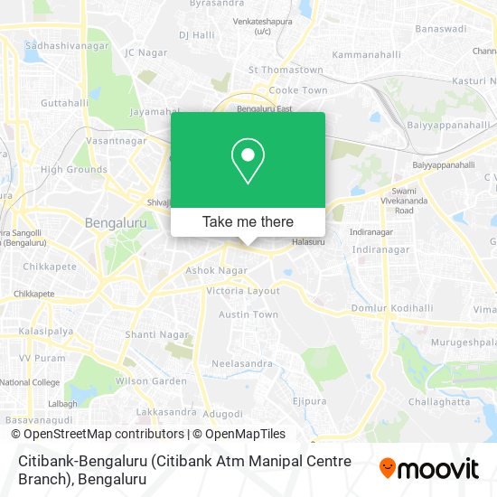 Citibank-Bengaluru (Citibank Atm Manipal Centre Branch) map