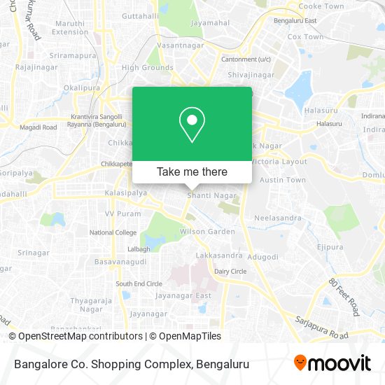 Bangalore Co. Shopping Complex map