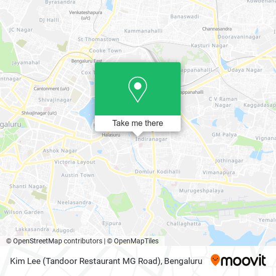 Kim Lee (Tandoor Restaurant MG Road) map