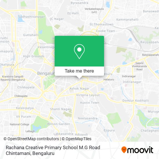 Rachana Creative Primary School M.G Road Chintamani map