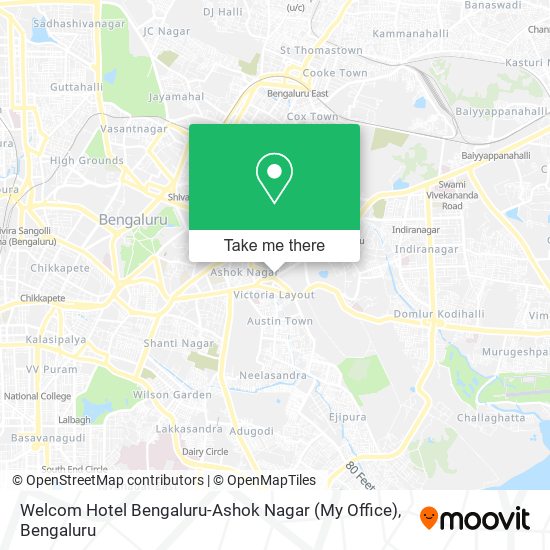 Welcom Hotel Bengaluru-Ashok Nagar (My Office) map