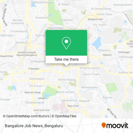 Bangalore Job News map