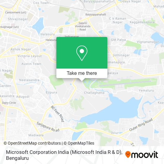 Microsoft Corporation India (Microsoft India R & D) map