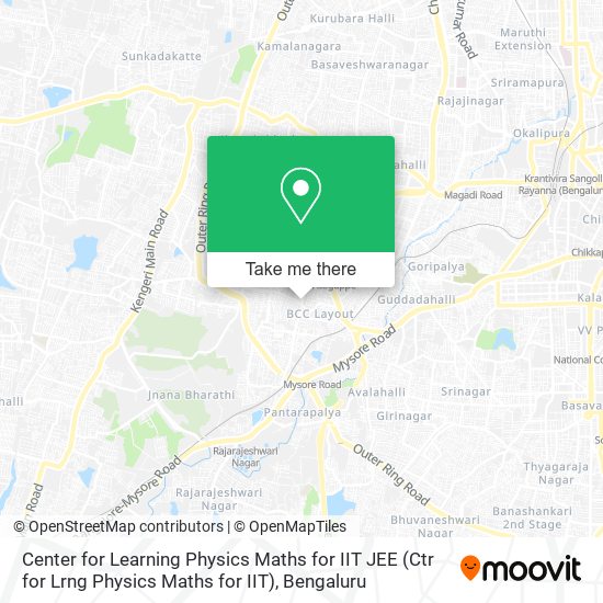 Center for Learning Physics Maths for IIT JEE (Ctr for Lrng Physics Maths for IIT) map