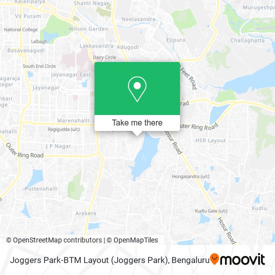 Joggers Park-BTM Layout map